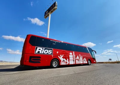 Flota de autobuses de Autocares Ríos, en Murcia y Alicante